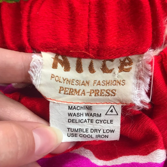 Vintage 70s psychedelic rainbow maxi skirt S-M - Picture 5 of 5